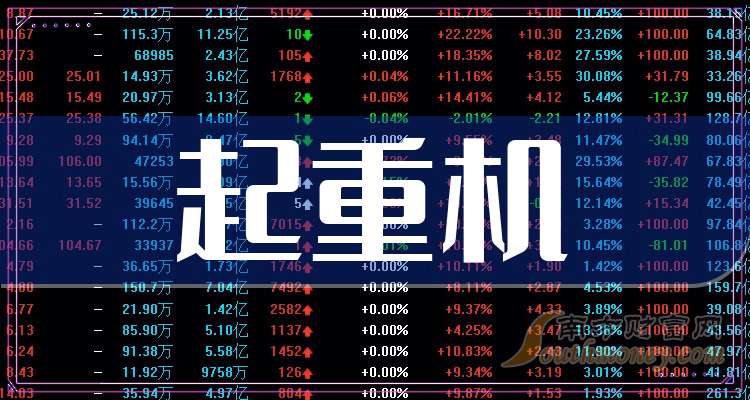 起重机概念龙头股票：共2只名单收好（20241225）