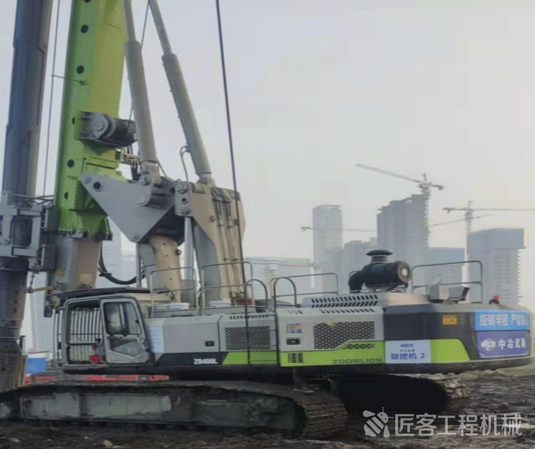 助力武汉新地标地下工程精准施工中联重科旋挖钻机江城“秀”出超强性能