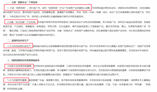 广东省出台新政策：大力推动游戏产业和电竞产业发展(图2)