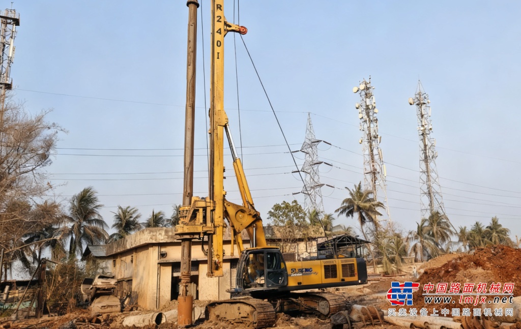 以“稳”护航！徐工XR240I旋挖钻机助力南亚基建项目(图2)