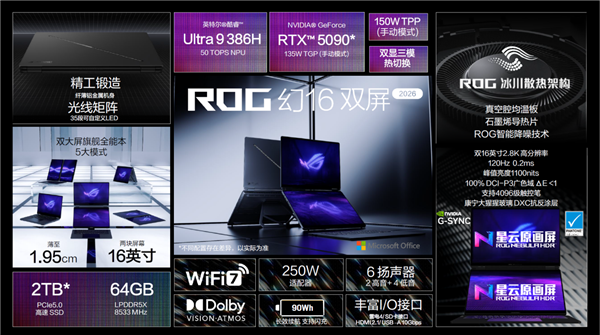 CES 2026：ROG重磅发布幻系列全能笔记本新品(图3)